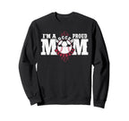 Im Proud Soccer Baseball Mom Sweatshirt - Minimalist Print for Adults