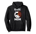 Ball Mom Funny Soccer Volleyball Hoodie - Aesthetic Graphic Unisex