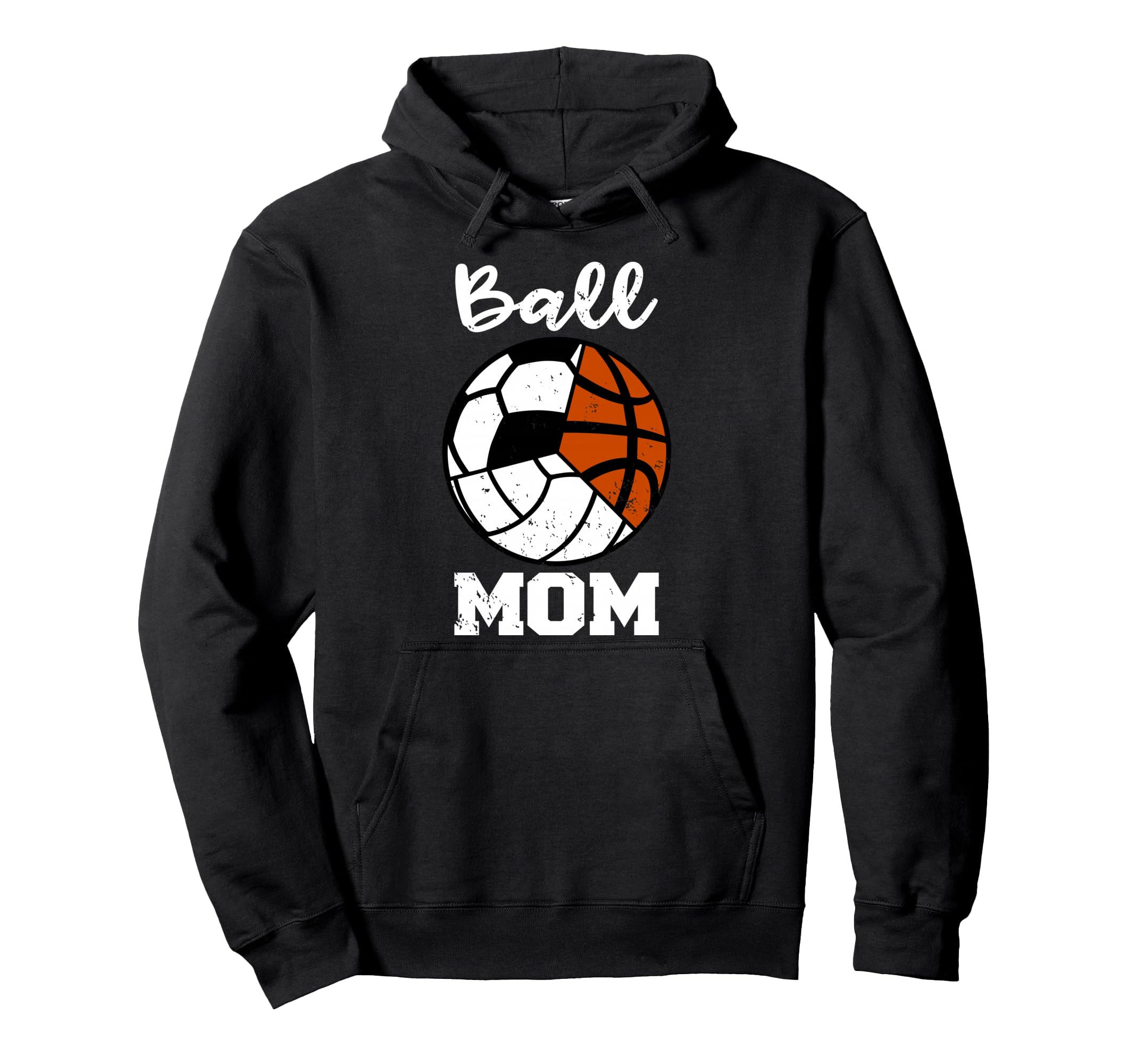 Ball Mom Funny Soccer Volleyball Hoodie - Aesthetic Graphic Unisex