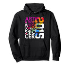 2015 Just Who Loves Soccer 11Th Hoodie - Minimalist Print for Adults