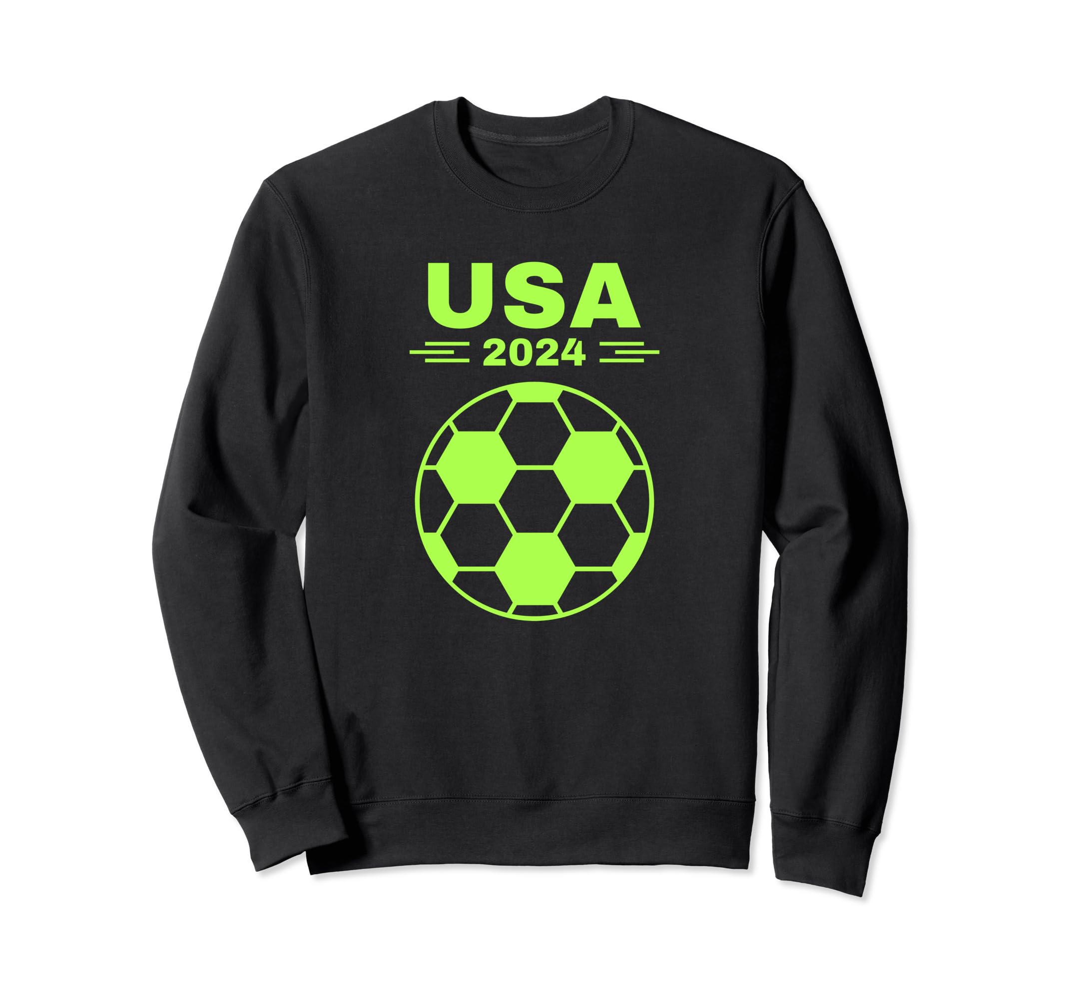 American Flag Soccer Womens Soccer Sweatshirt - Novelty Apparel for Adults