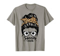Soccer Coach Life Messy Bun Hair T-Shirt - Streetwear Style Men Women