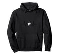 Heartbeat Soccer Hoodie - Aesthetic Graphic for Adults