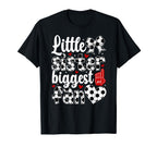 Little Sister Soccer Sister Soccer T-Shirt - Custom Art Print Men Women