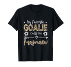 My Favorite Goalie Calls Me Mamaw Soccer T-Shirt - Unique Graphic Unisex