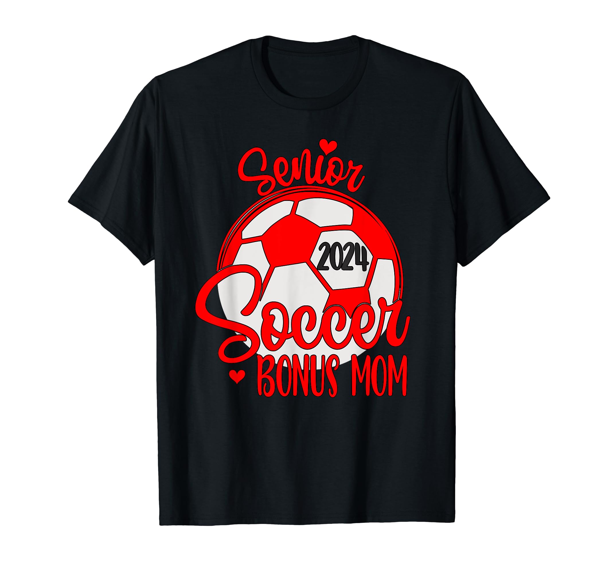 Soccer Mom Senior 2024 High College T-Shirt - Novelty Apparel Men Women