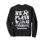 Mom Both Soccer And Dance Mom Sweatshirt - Streetwear Style for Adults