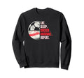 Eat Sleep Soccer Baseball Repeat Mom Sweatshirt - Streetwear Style Unisex