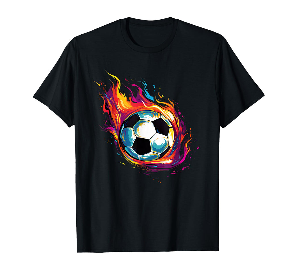 Colorful Soccer Ball T-Shirt - Unique Graphic Men Women