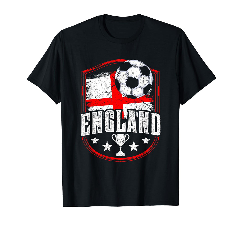 England Flag Football Fan Soccer Team T-Shirt - Trendy Graphic Unisex