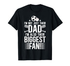 Their Biggest Fan Baseball Soccer Dad T-Shirt - Unique Graphic Unisex