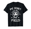 My Heart Is That Field Soccer Player T-Shirt - Streetwear Style for Adults