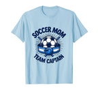 Soccer Mom Team Captain Leadership T-Shirt - Minimalist Print Unisex