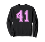 41 Number Forty One Sports Varsity Sweatshirt - Trendy Graphic Men Women