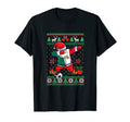 Soccer Dabbing Santa Mexico Flag Ugly T-Shirt - Casual Everyday Wear Unisex