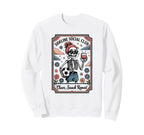 Sideline Social Club Skeleton Sweatshirt - Casual Everyday Wear Unisex