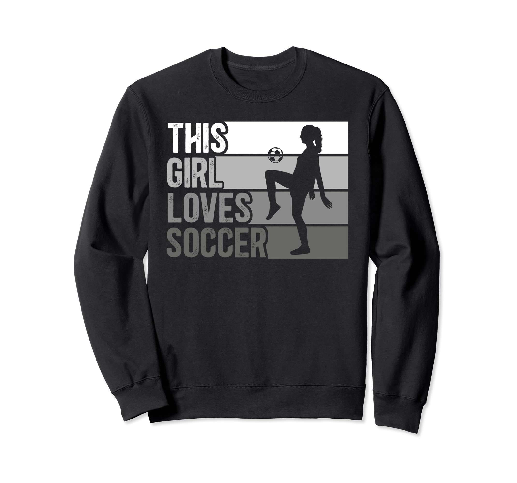 This Loves Soccer Funny Sport Sweatshirt - Trendy Graphic Unisex