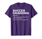 Funny Soccer Grandma Definition T-Shirt - Minimalist Print Men Women