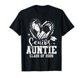 Senior Auntie Class 2026 Soccer T-Shirt - Minimalist Print for Adults