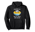 Powered Mac And Cheese And Soccer Funny Hoodie - Custom Art Print Unisex