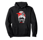 Soccer Mom Messy Bun Hair Soccer Hoodie - Streetwear Style Men Women