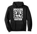 Soccer Sister Soccer Sis Coquette Bow Hoodie - Streetwear Style Men Women