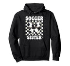 Soccer Sister Soccer Sis Coquette Bow Hoodie - Streetwear Style Men Women