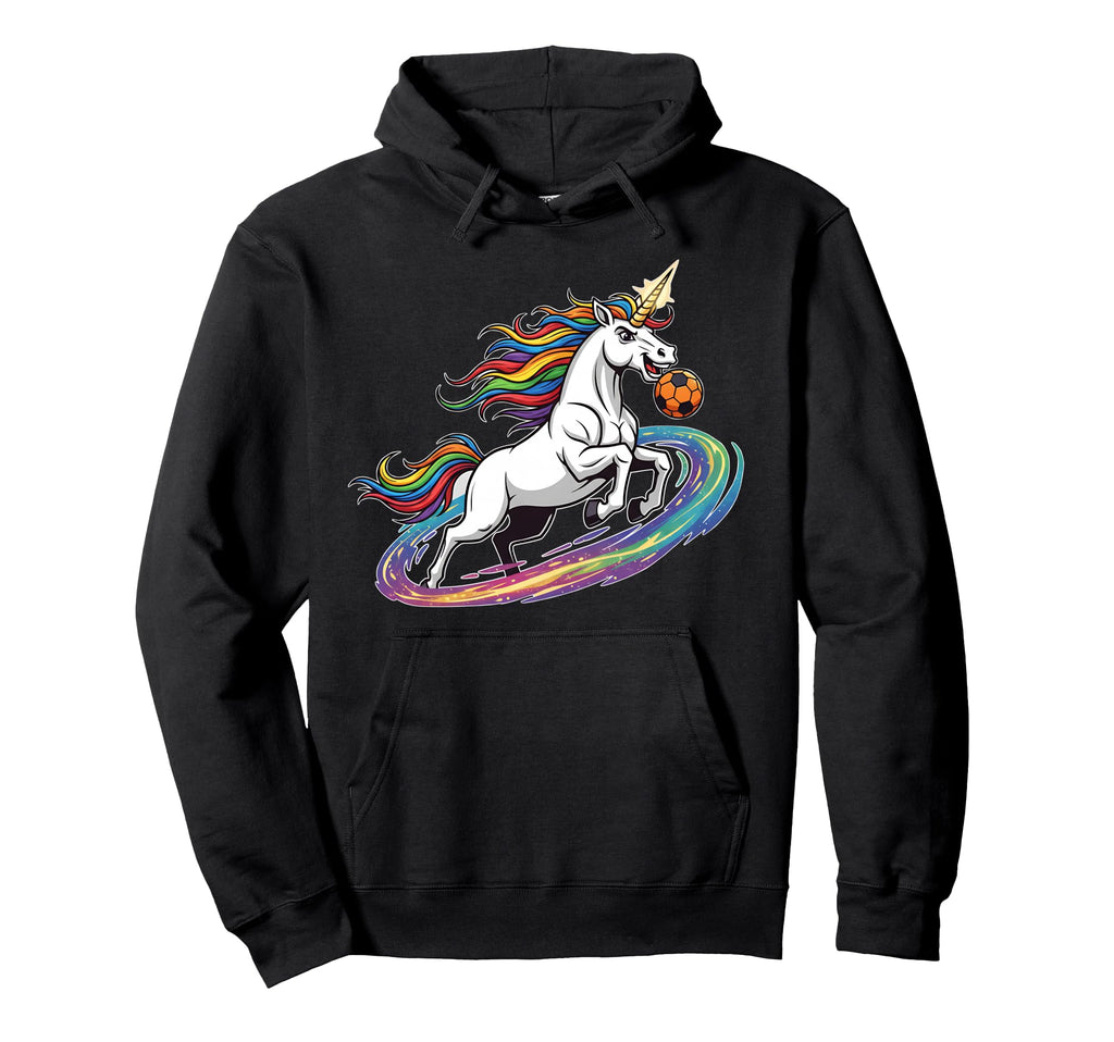 Unicorn Soccer Rainbow Galaxy Fantasy Hoodie - Custom Art Print Men Women
