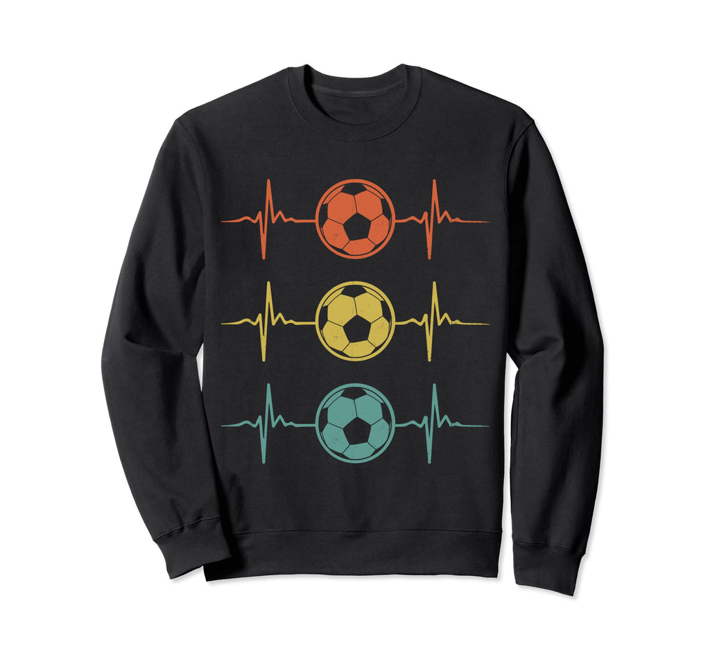 Heart Pulse Soccer Player Sweatshirt - Novelty Apparel Unisex