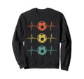Heart Pulse Soccer Player Sweatshirt - Novelty Apparel Unisex