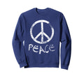 Peace Sign Sweatshirt - Fun Novelty Design for Adults