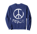 Peace Sign Sweatshirt - Fun Novelty Design for Adults