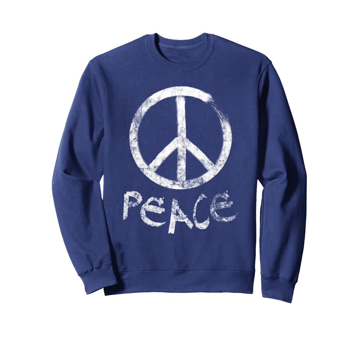 Peace Sign Sweatshirt - Fun Novelty Design for Adults