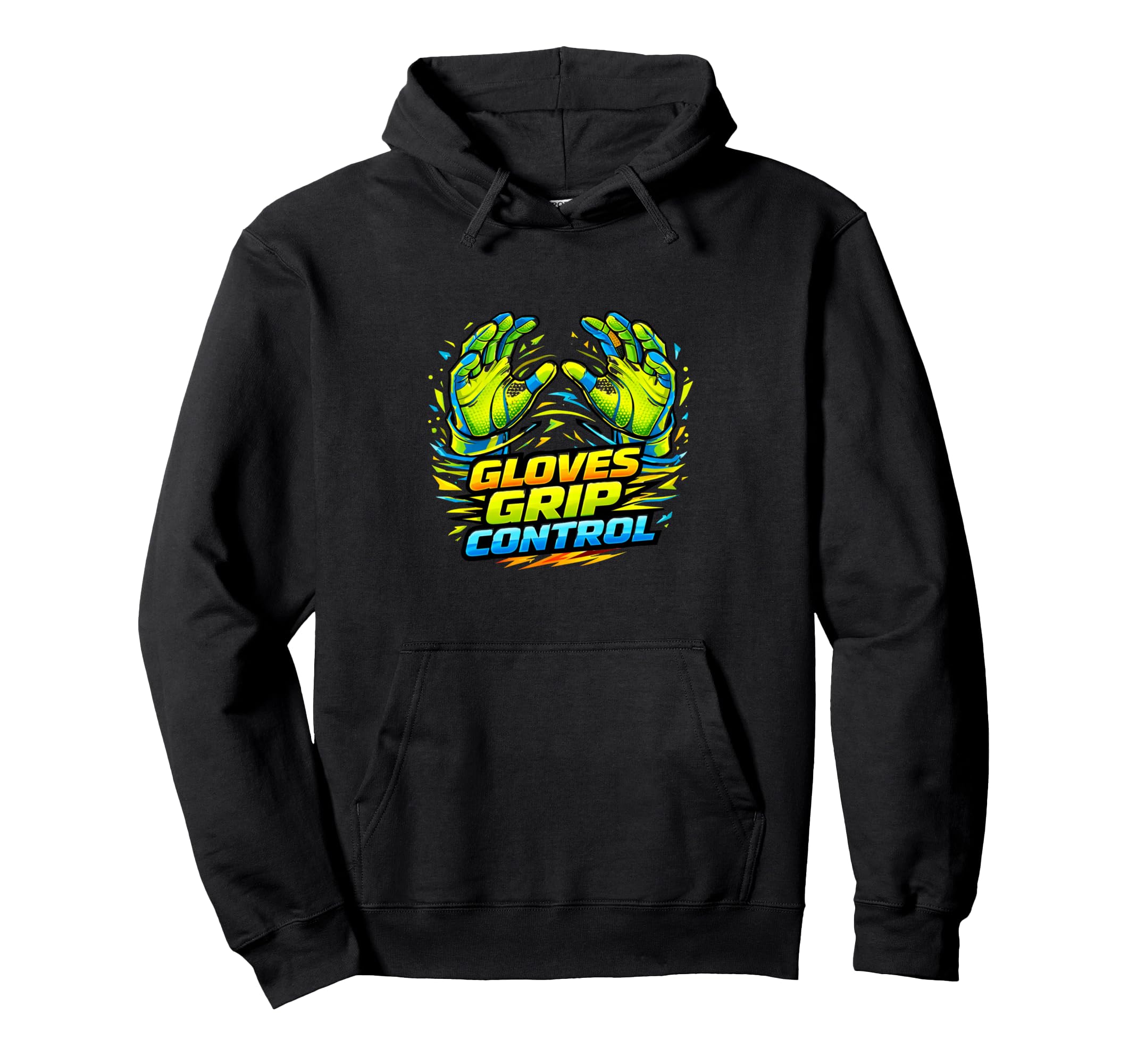 Goalkeeper Grip Power Sports Hoodie - Unique Graphic Men Women