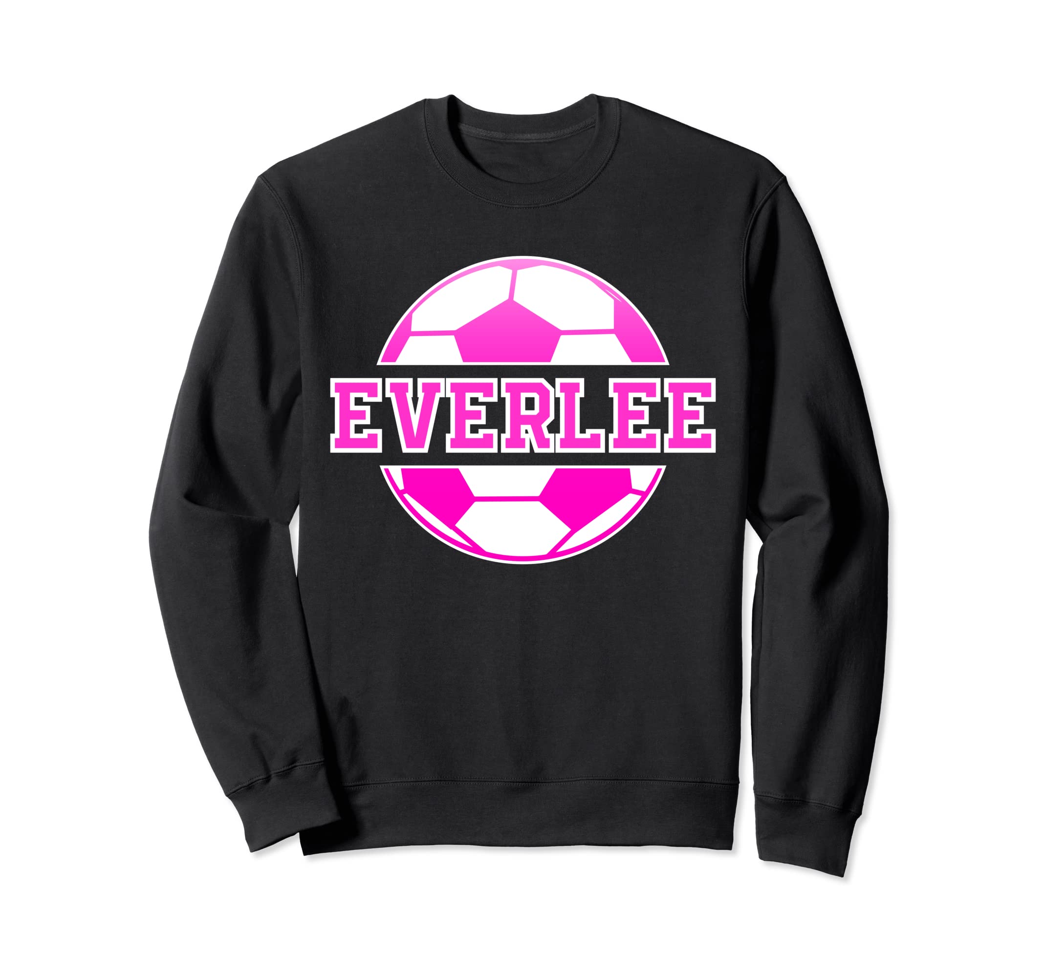 Everlee Name Soccer Play Football Sweatshirt - Minimalist Print for Adults