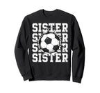 Soccer Sister Cracked Wall Sweatshirt - Fun Novelty Design Men Women