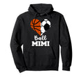 Ball Mimi Funny Soccer Basketball Heart Hoodie - Novelty Apparel for Adults