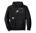 Fake Pocket Ice Hockey Goalie Hockey Hoodie - Unique Graphic Unisex