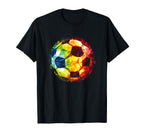 Soccer Ball Football Player And Fan T-Shirt - Graphic Print for Adults