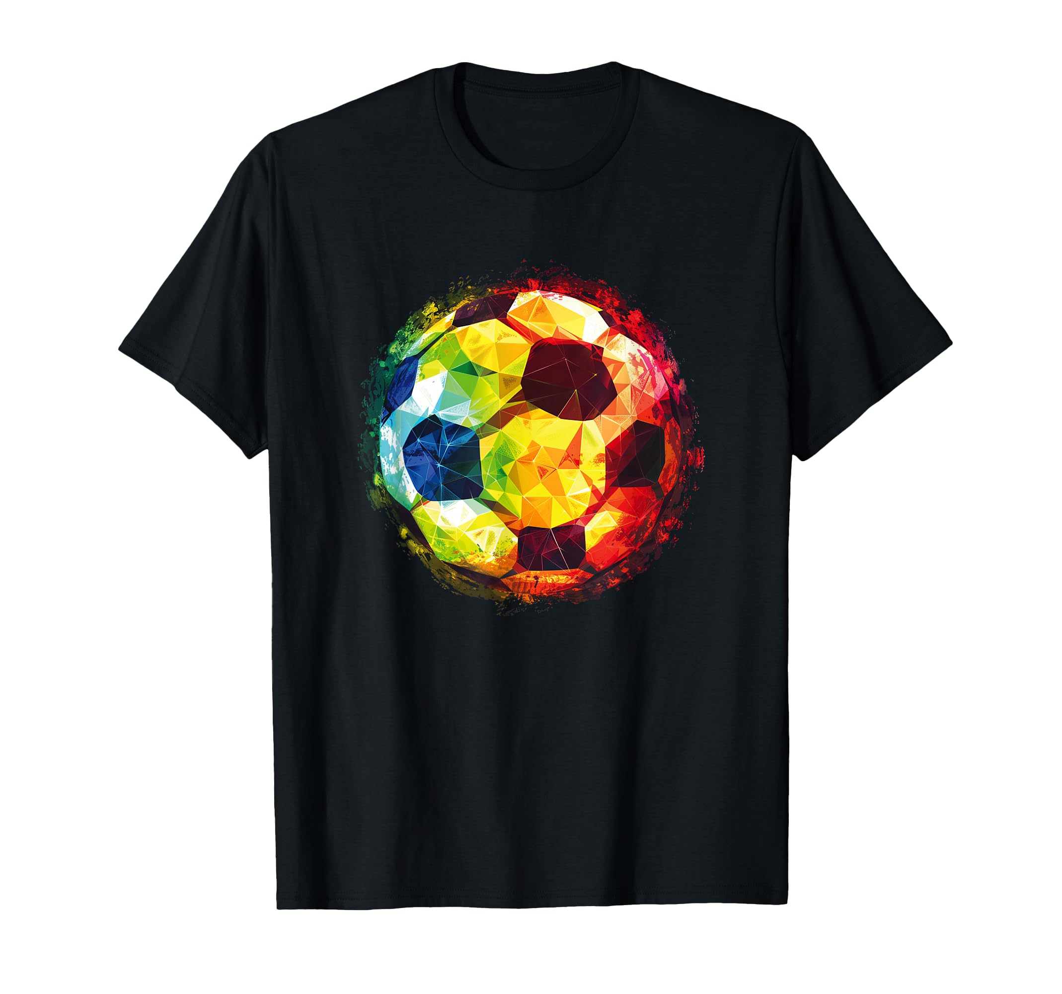 Soccer Ball Football Player And Fan T-Shirt - Graphic Print for Adults