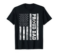 Proud Dad American Distressed Flag T-Shirt - Fun Novelty Design Men Women