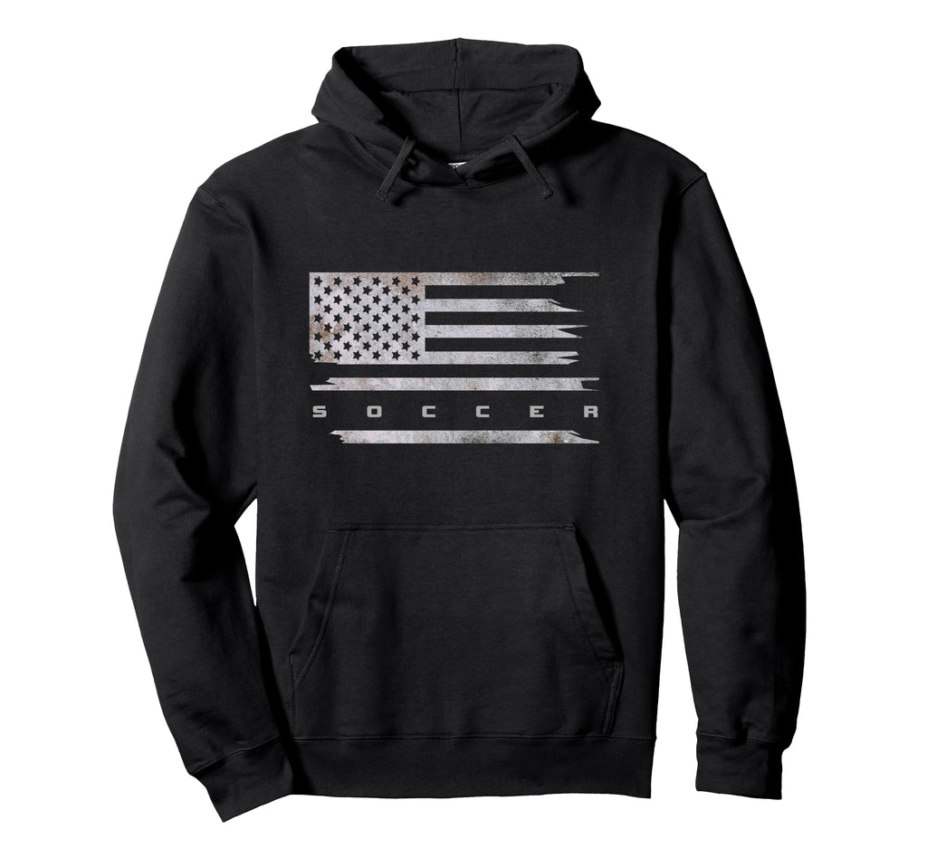 American Flag Soccer Soccer Hoodie - Casual Everyday Wear Unisex