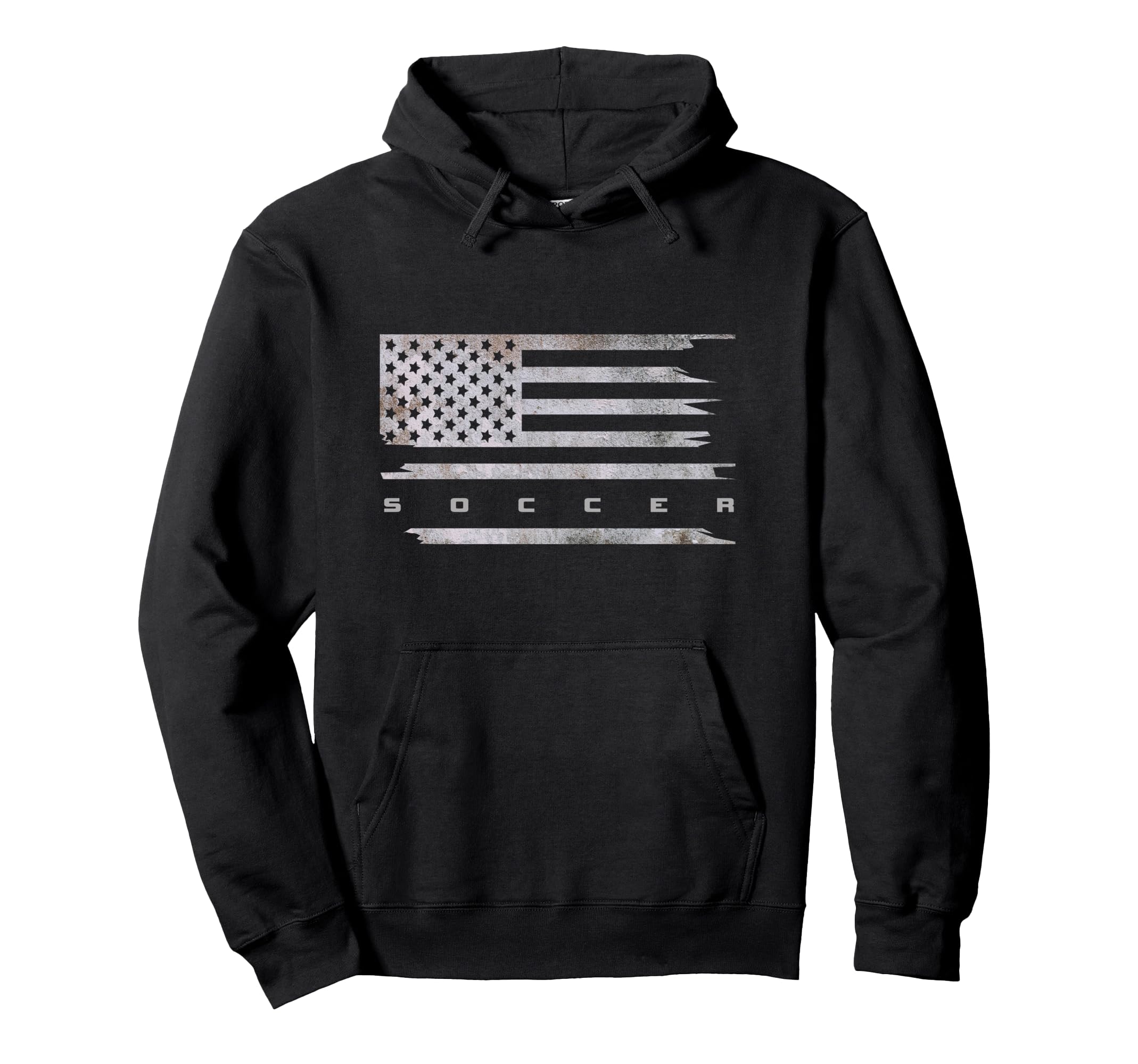 American Flag Soccer Soccer Hoodie - Casual Everyday Wear Unisex