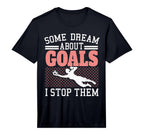 Mens Goalie Soccer Shirts Sayings T-Shirt - Trendy Graphic for Adults