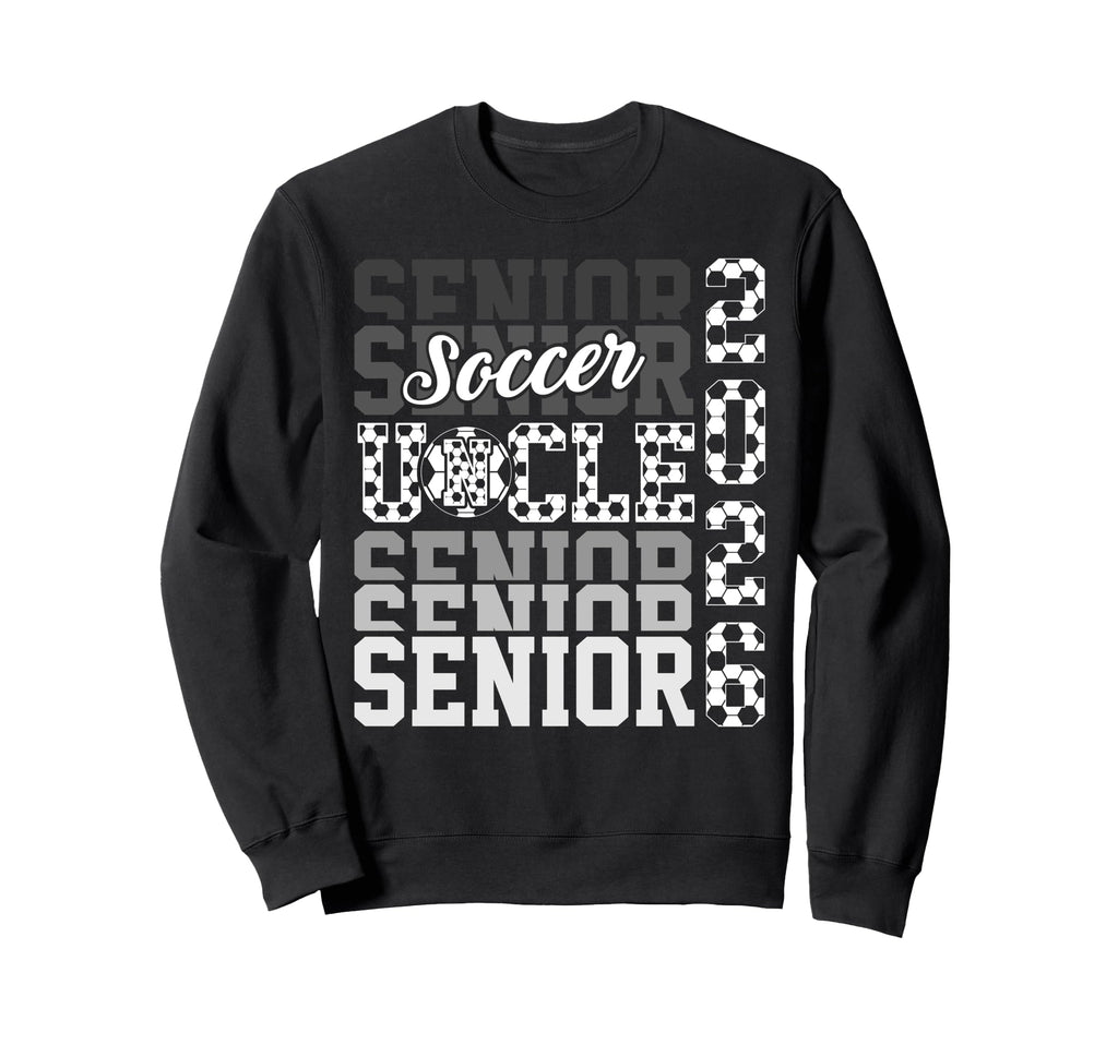 2026 Soccer Senior Uncle Sweatshirt - Casual Everyday Wear Unisex