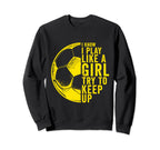 Sport Athlete Games Coach Soccer Sweatshirt - Minimalist Print for Adults