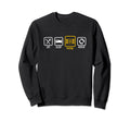 Eat Sleep Futsal Repeat Indoor Sweatshirt - Custom Art Print for Adults