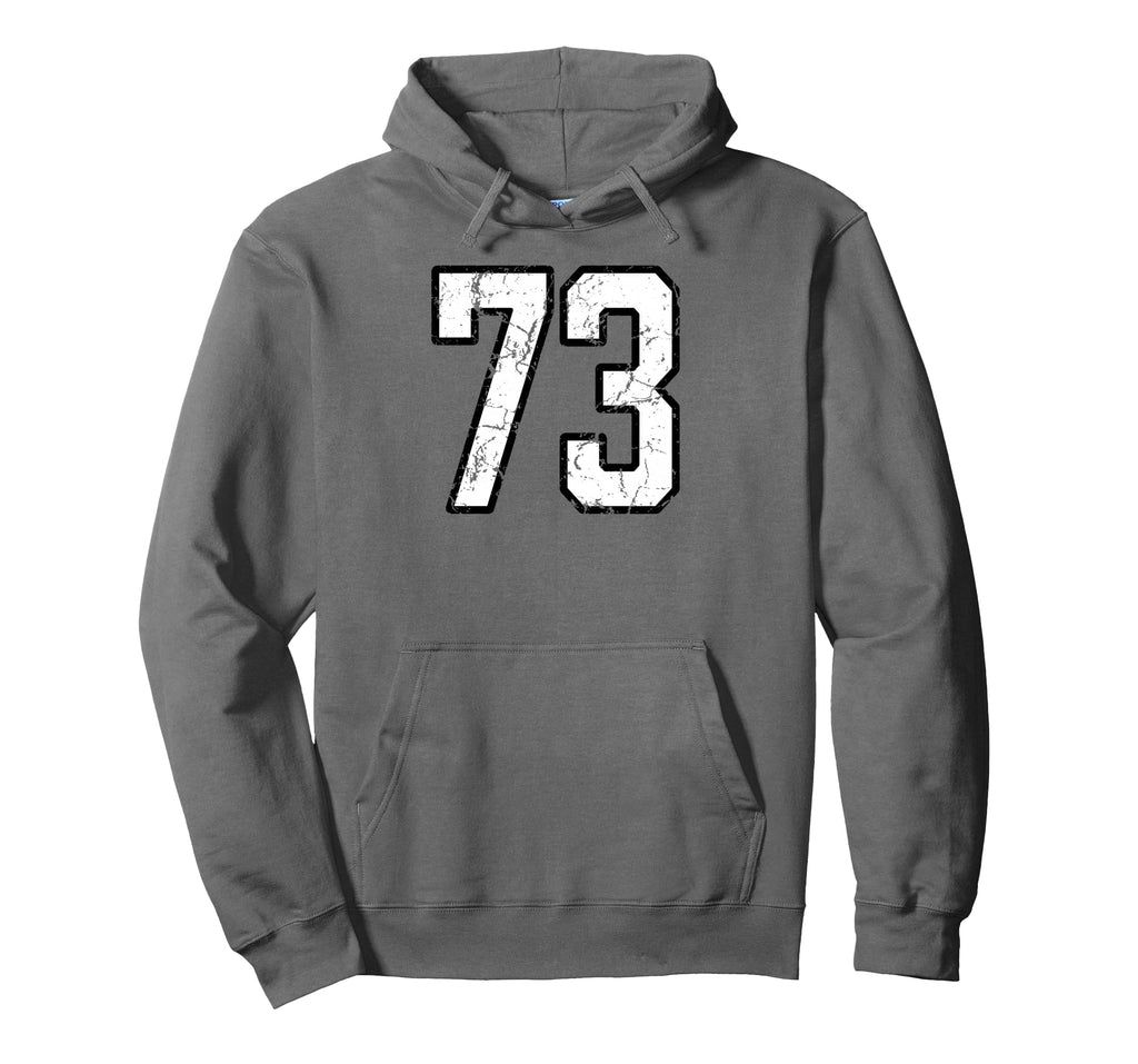White And Black Sports Number 73 Hoodie - Streetwear Style Men Women