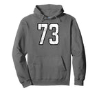 White And Black Sports Number 73 Hoodie - Streetwear Style Men Women