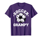 Soccer Grampy Soccer Ball T-Shirt - Casual Everyday Wear for Adults